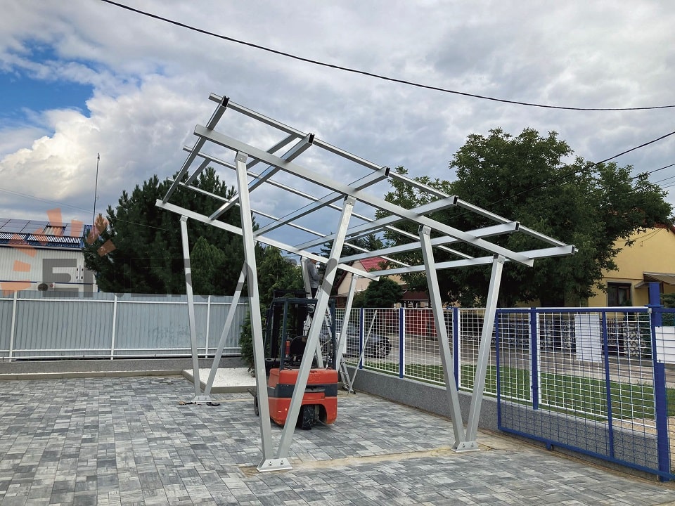 Waterproof carport solar mounting system