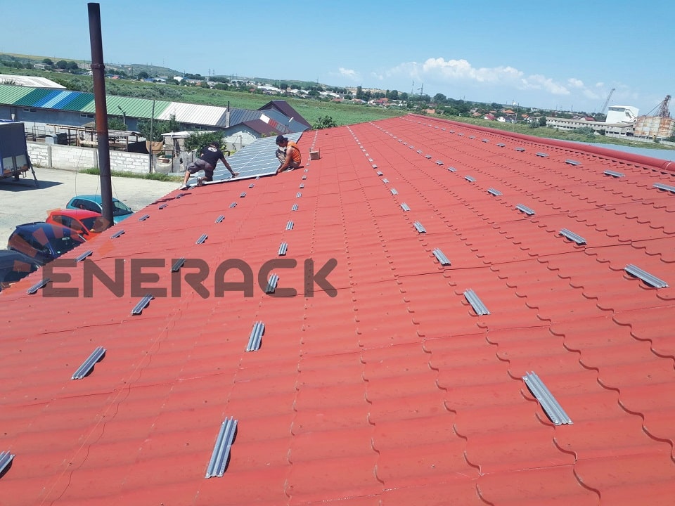 corrugated plastic tile solar mounting