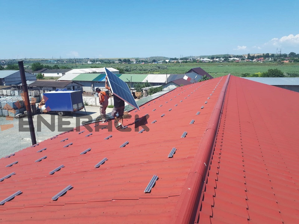 corrugated plastic tile solar mounting