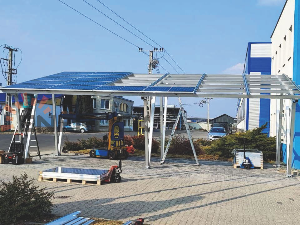 Waterproof carport solar mounting system