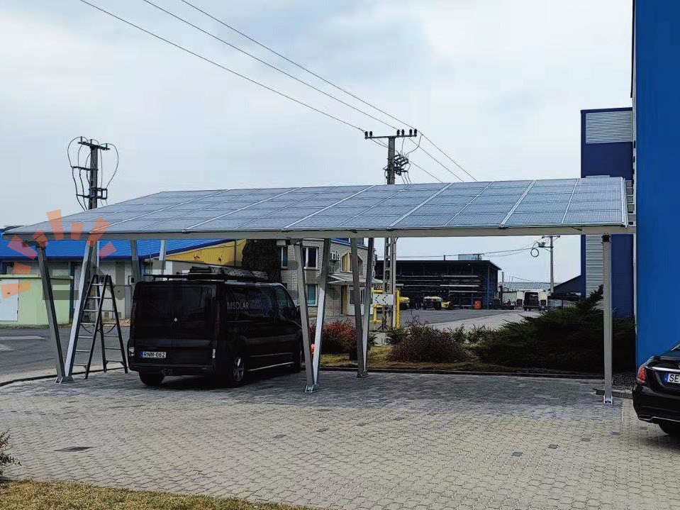 Waterproof carport solar mounting system