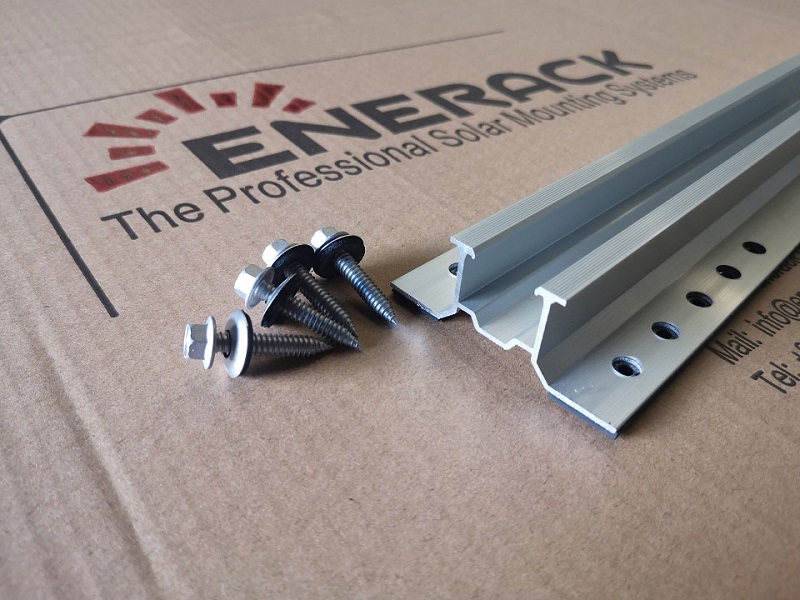 Mini rail for trapezoidal sheet metal