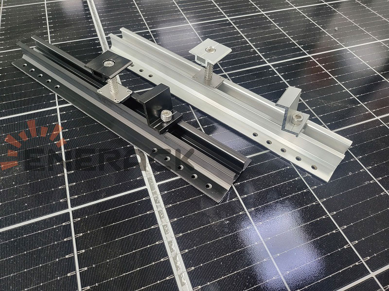 Mini rail for trapezoidal sheet metal