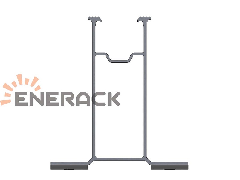 Mini rail for trapezoidal sheet metal