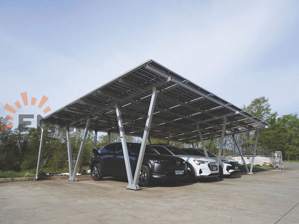 Waterproof carport solar mounting system