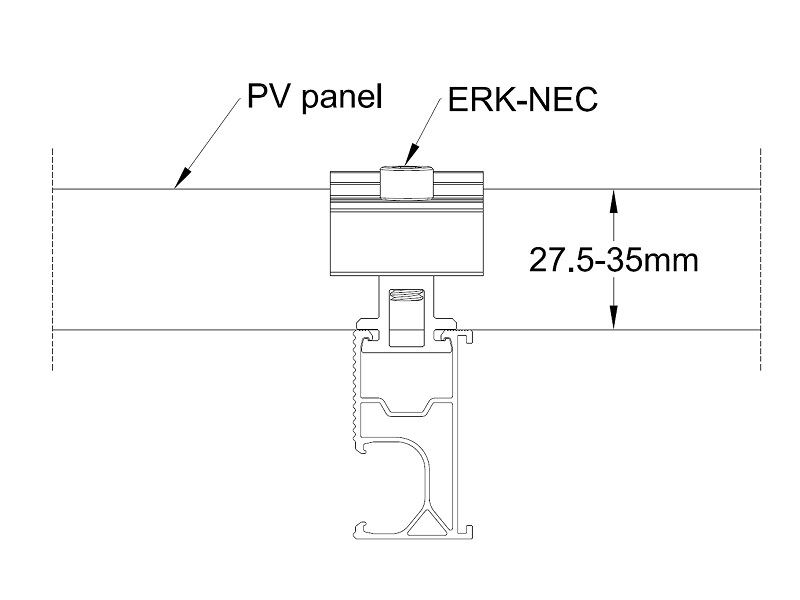 solar aluminum adjustable end clamp