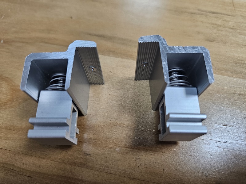 solar aluminum adjustable end clamp