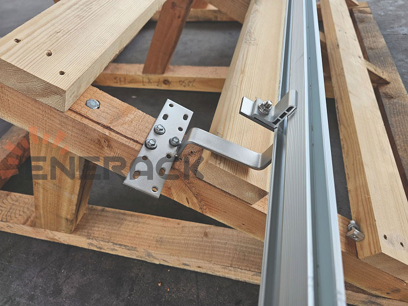Tile roof hook solar mounting system