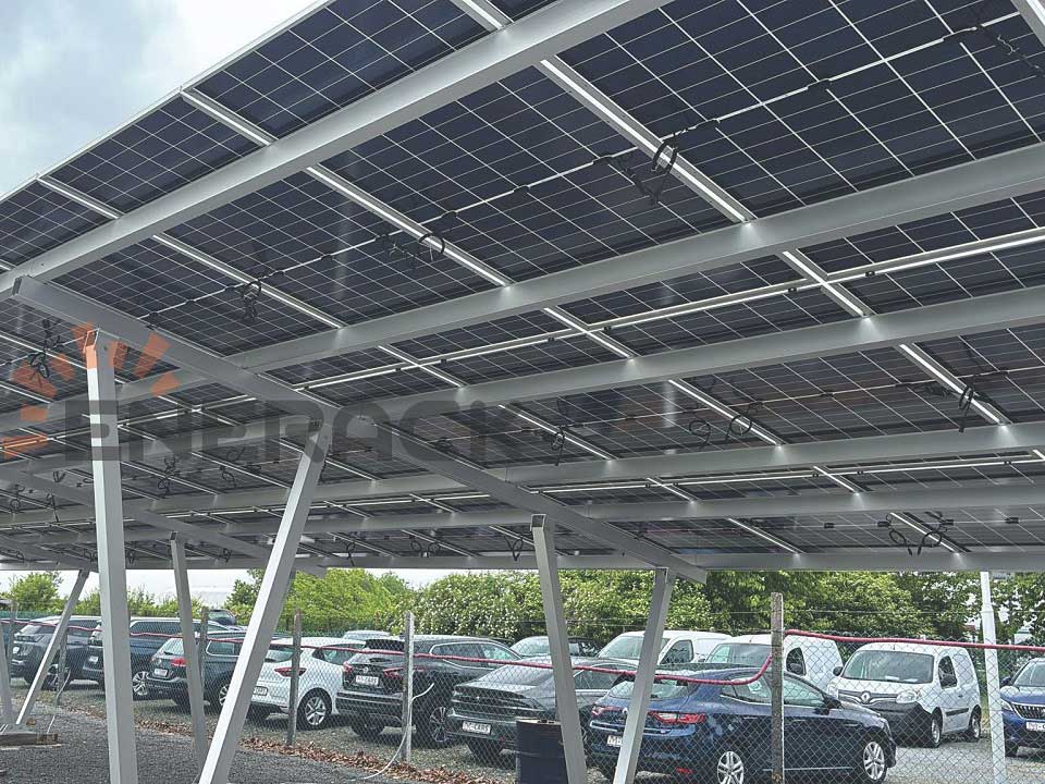 Waterproof carport solar mounting system