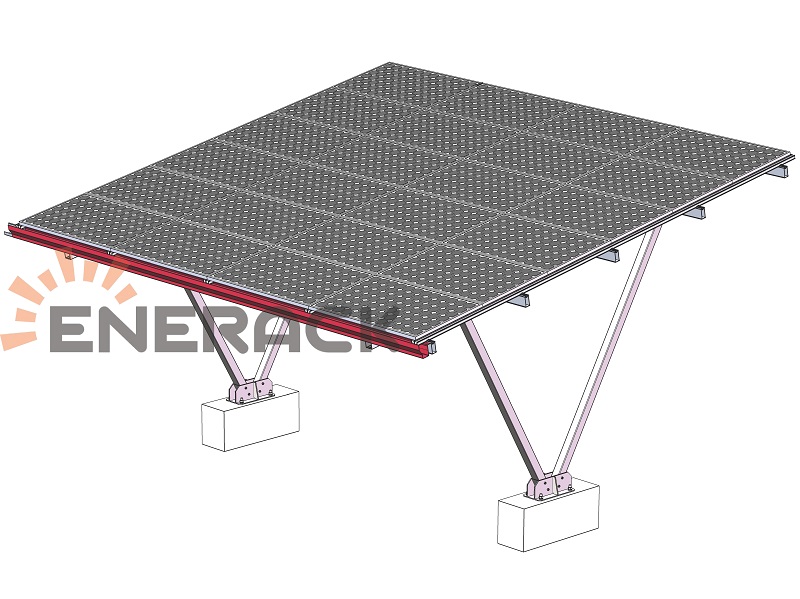 Waterproof carport gutter