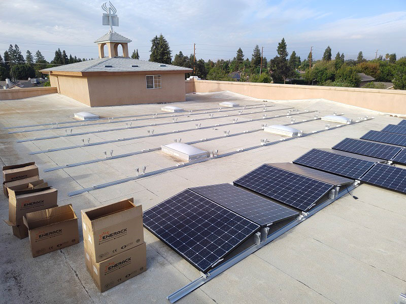 Ballasted solar mounting system