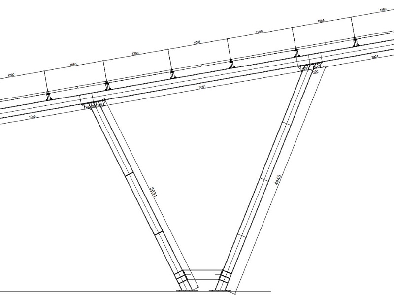 Hot-dip galvanized carbon steel carport
