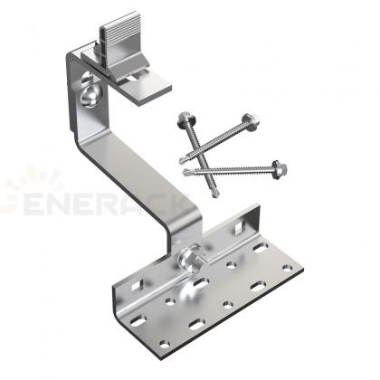 Double Adjustable Tile Roof Hook Available For Rail Clamp ERK-TRH