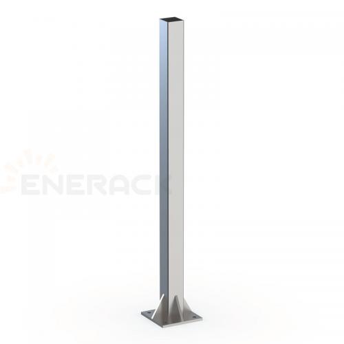 Solar fence system post
