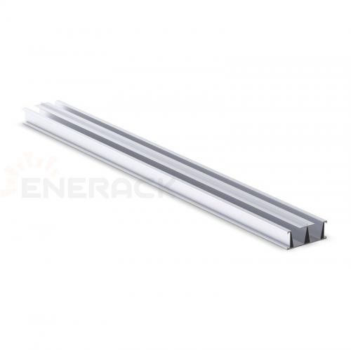 Solar fence system water guide rail