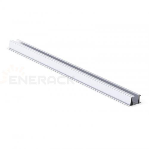 Solar fence system single side water guide rail