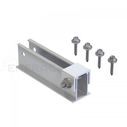 Mini rail for Corrugated or Trapezoidal sheet metal