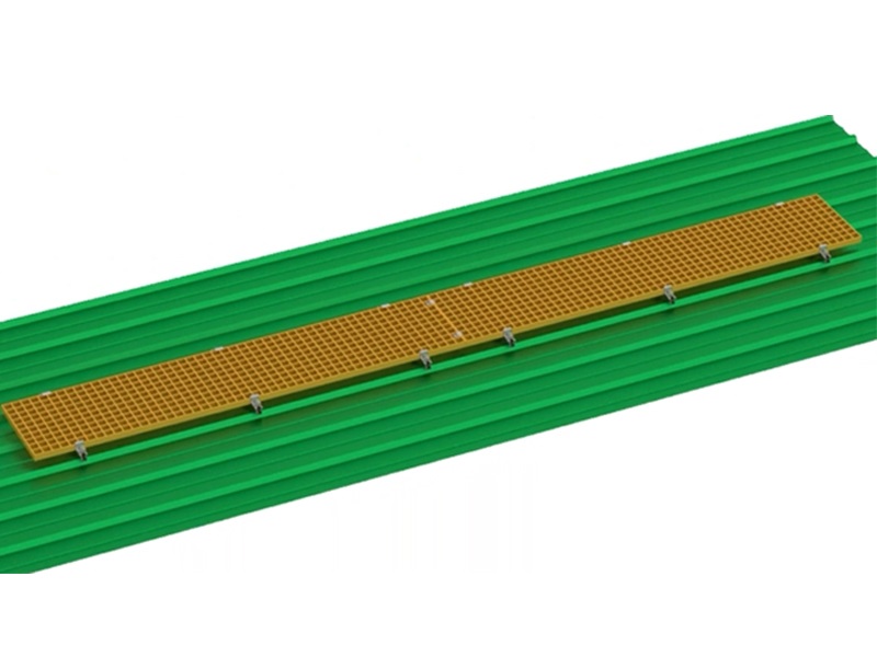 Enerack solar PV grating walkway installation