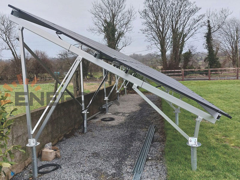 All-aluminum standard ground solar mounting system