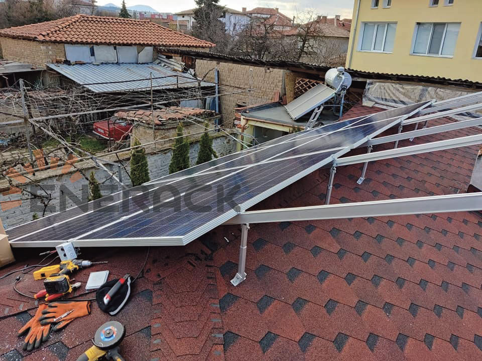 5KW Adjustable tilt roof system in Bulgaria