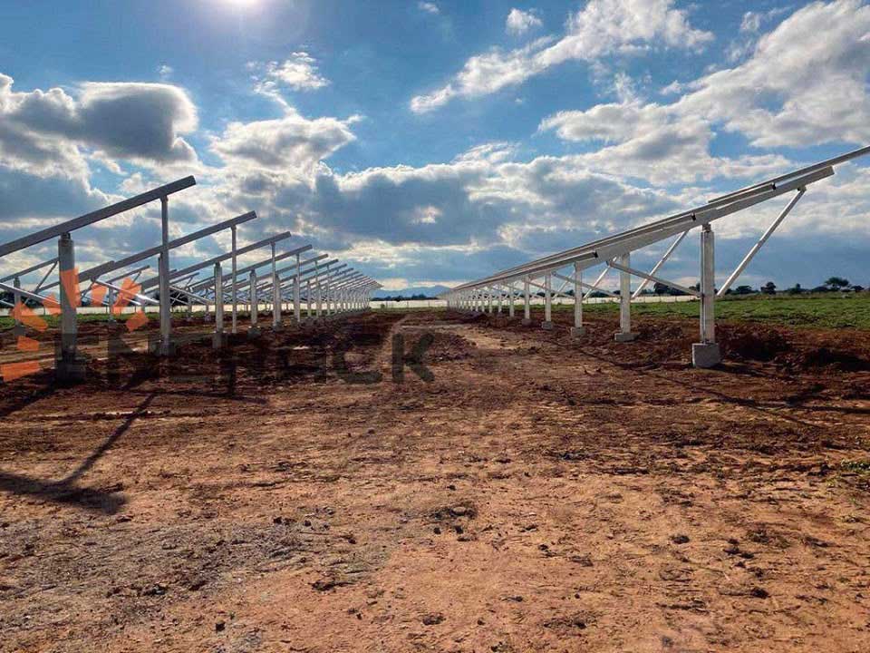 150KW U pile ground mounting system in Mexico
