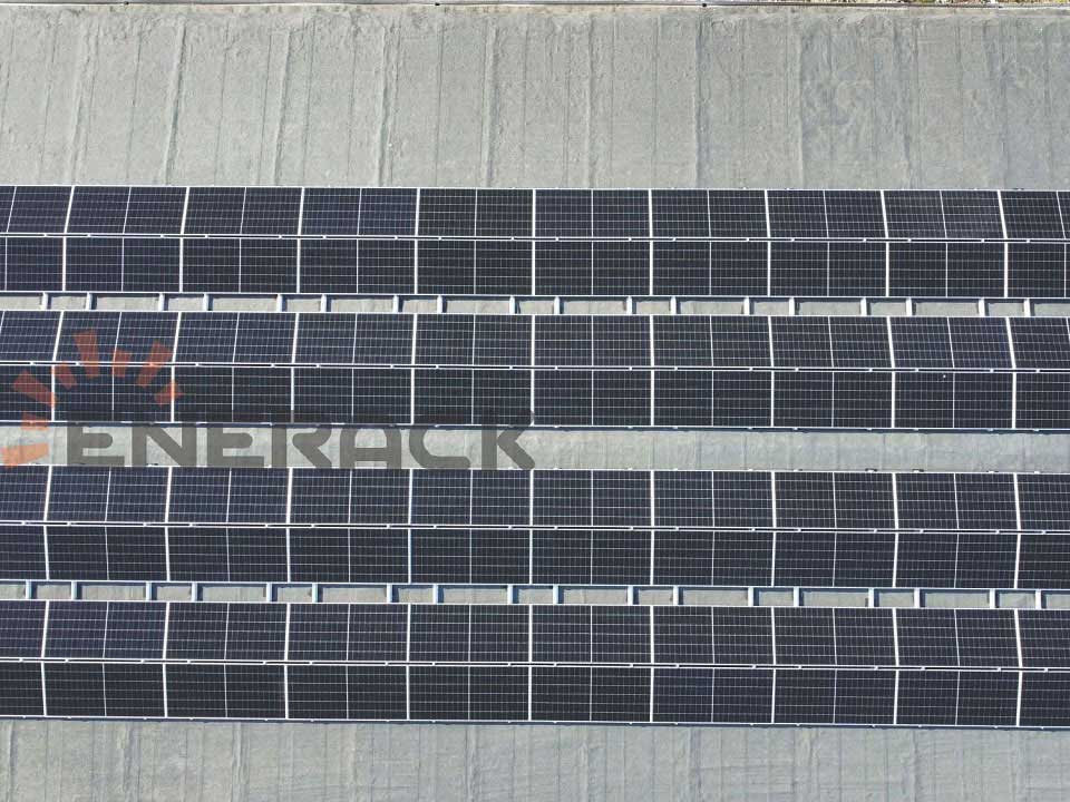 200KW Ballasted-ULT East-West integrated rear leg system in Romania
