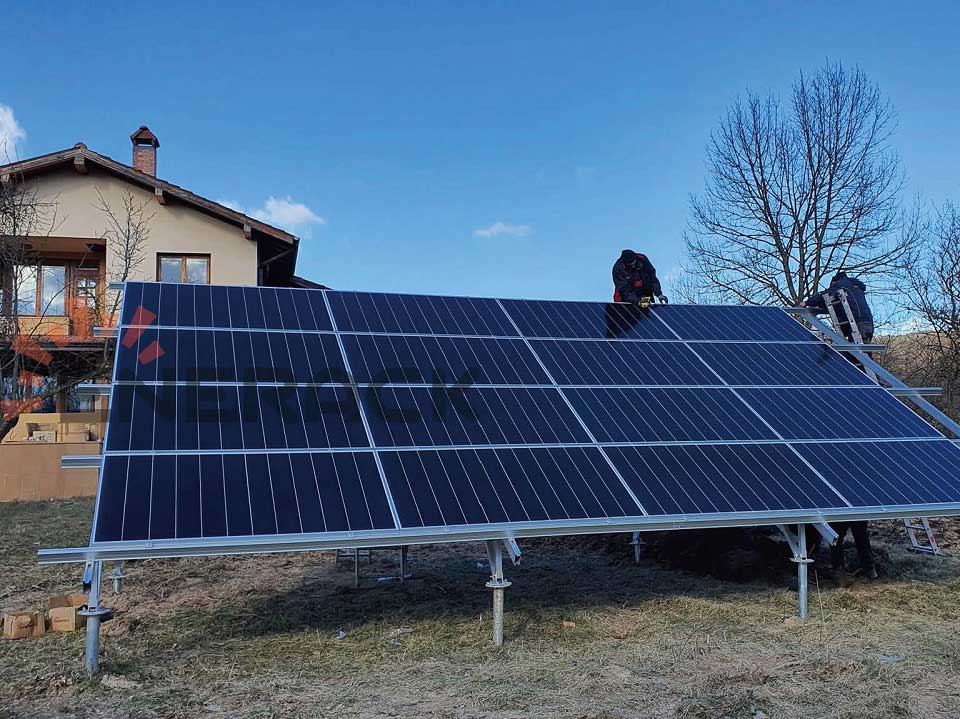 5KW Standard ground mounting system in Bulgaria