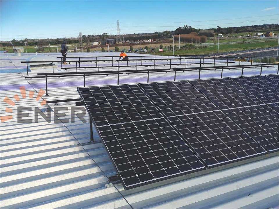35KW Adjustable tilt roof system in New Zealand