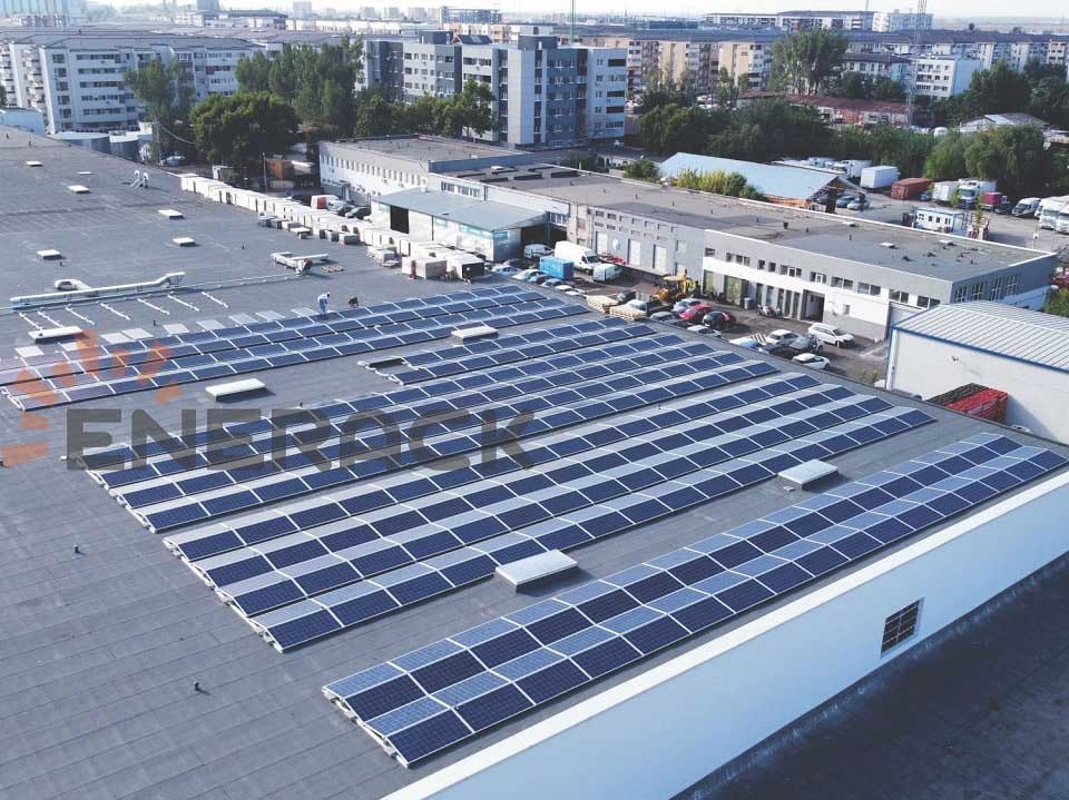 560KW East & West ballasted-PRO system in Romania