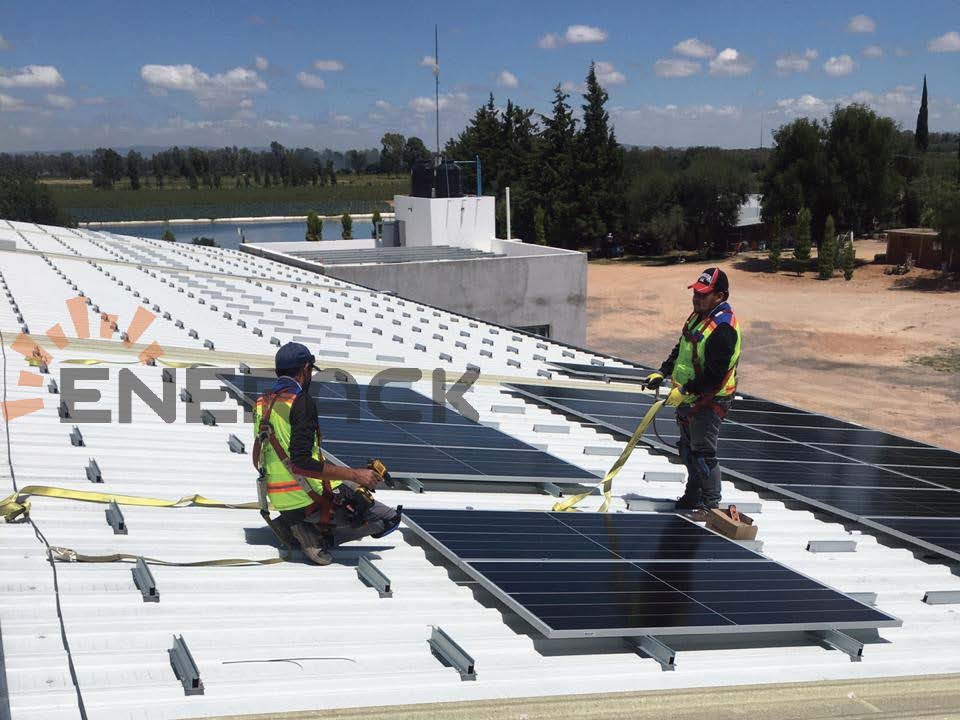 500KW 60mm Mini rail for trapezoidal sheet metal in Mexico