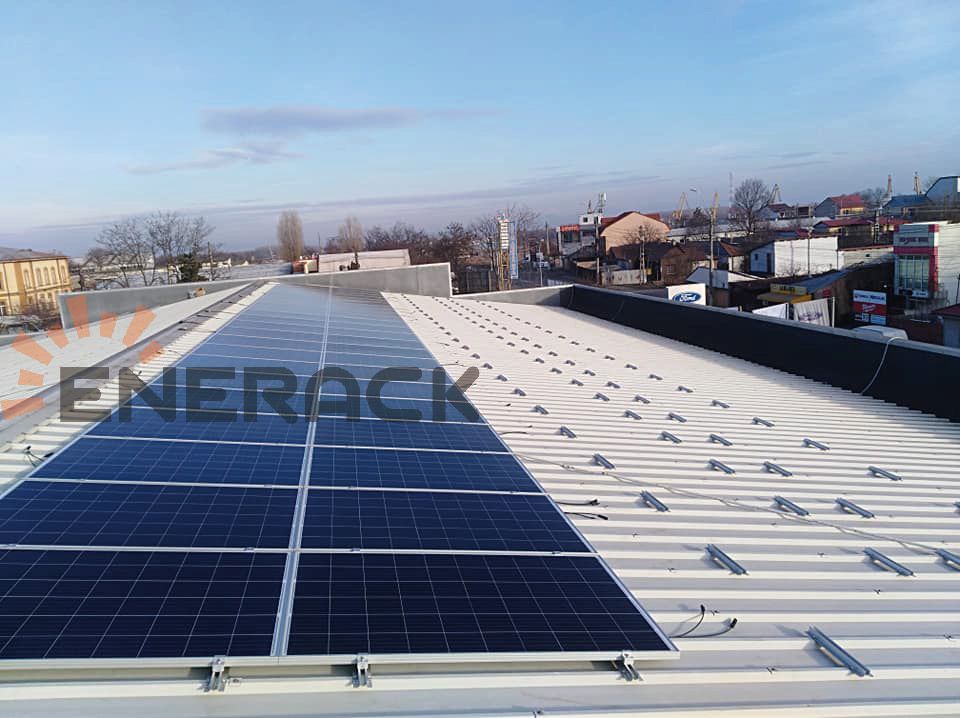 50KW 26mm Mini rail for trapezoidal sheet metal in Romania