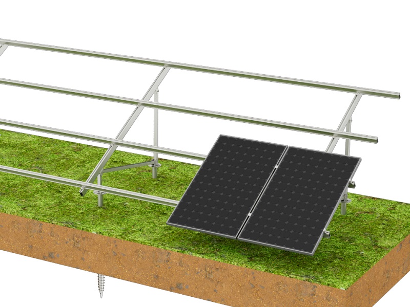 Enerack standard ground mounting installation