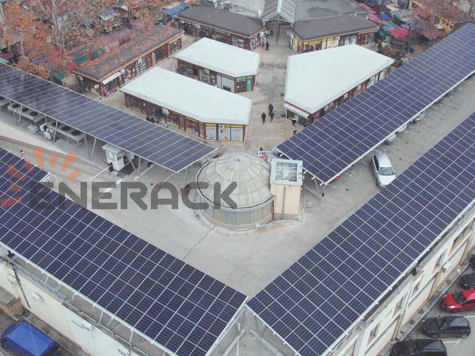 300KW Standard carport solar mounting system in Bulgaria
