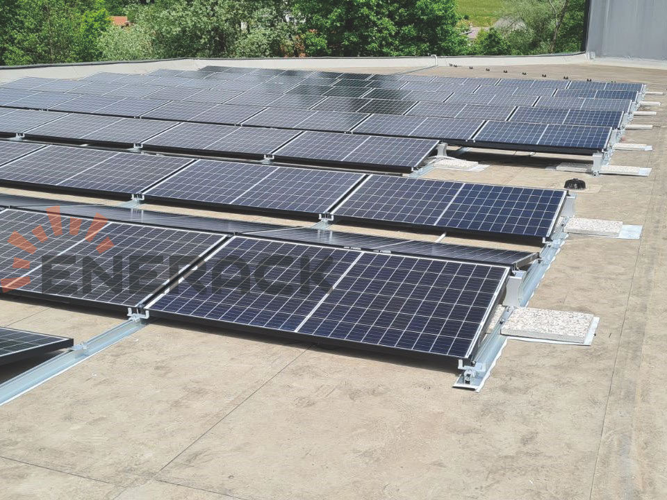 50KW East & West ballasted system in Slovenia