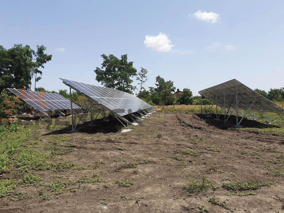 60KW Standard ground mounting system in Bulgaria