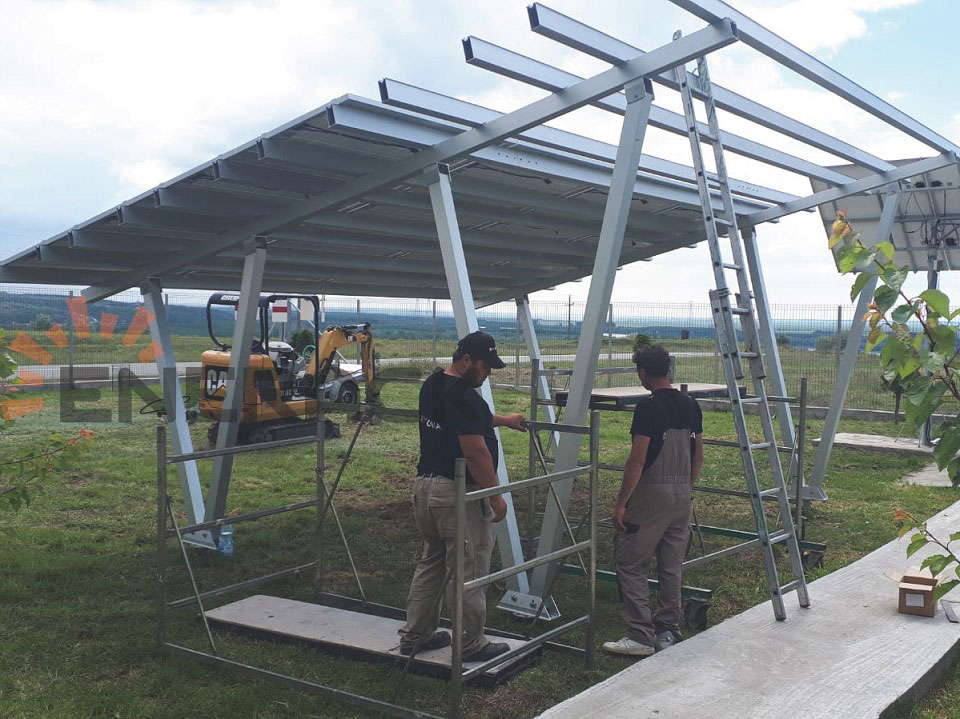 8KW Standard carport solar mounting system in Romania