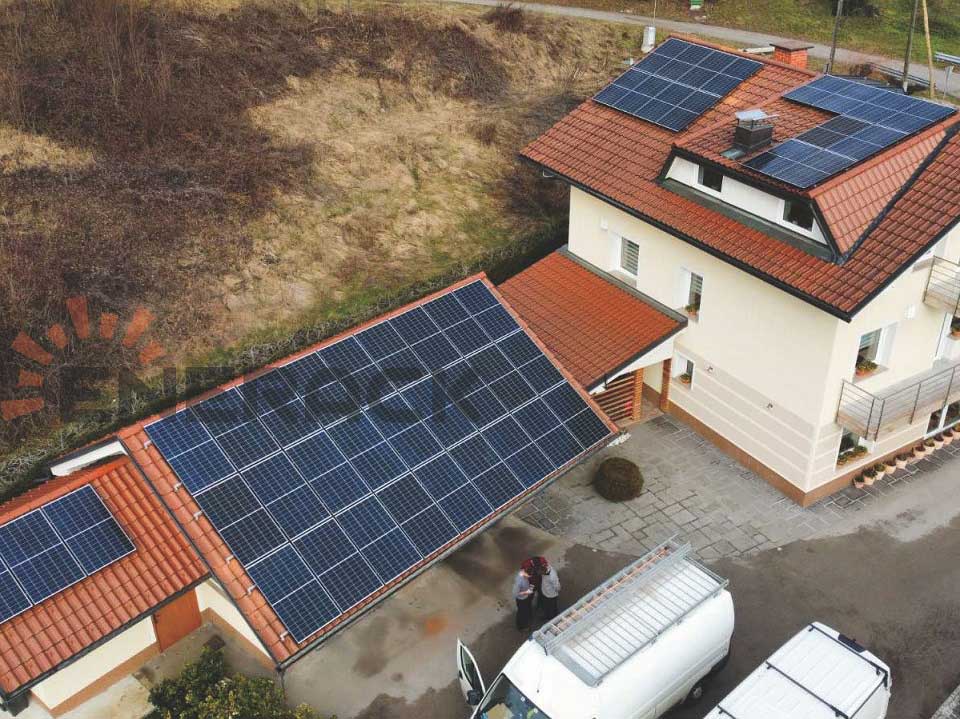 15KW T20 tile roof hook system in Slovenia