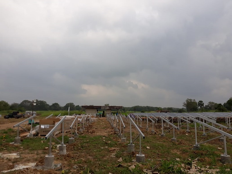 2MW ground mounting systems in Sri Lanka