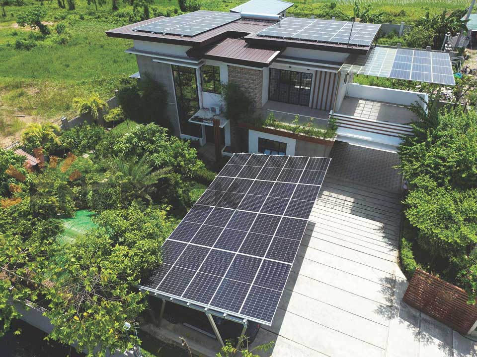 9KW Waterproof carport solar mounting system in Philippines