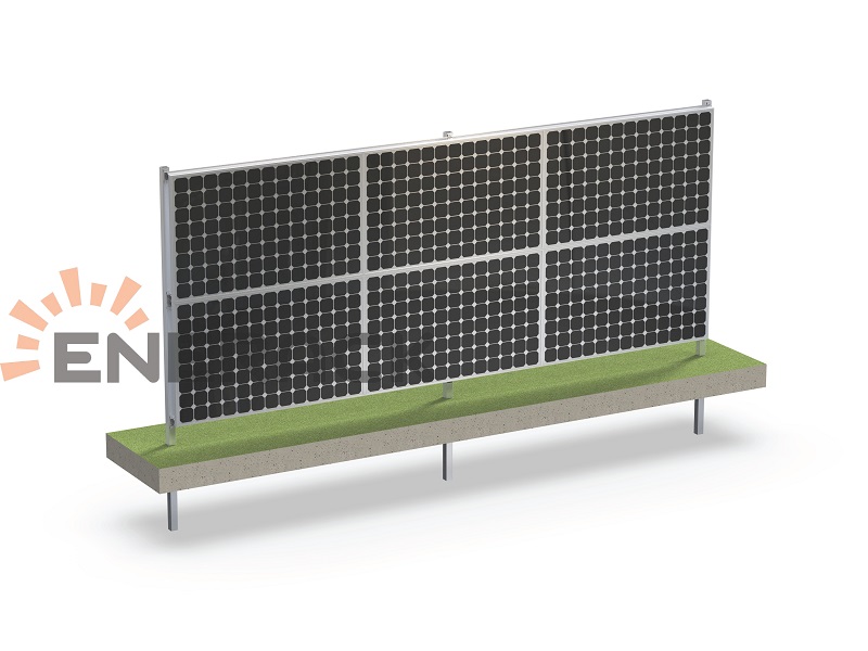 Enerack solar fence system installation
