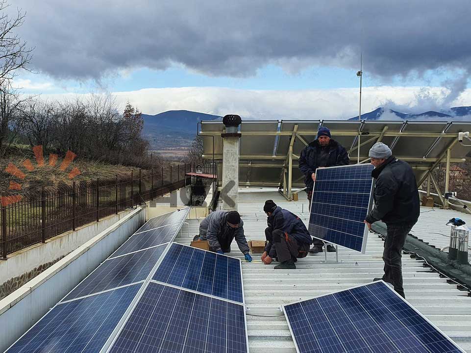 35KW East & West tilt roof system in Bulgaria 